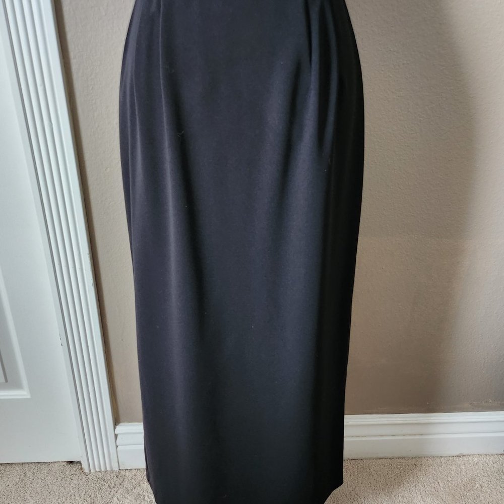 Black Column Skirt Size 8 Petite